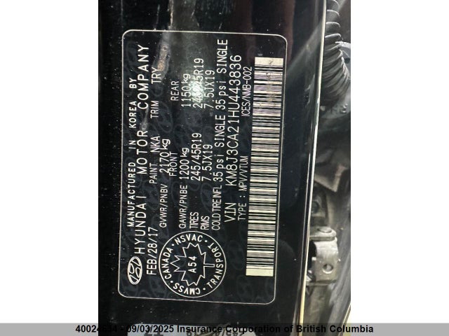 KM8J3CA21HU443836 Hyundai t-gdi gamma
