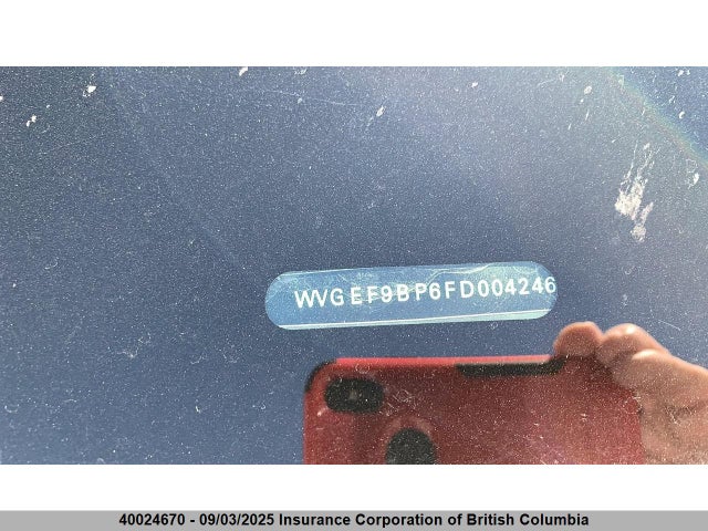 WVGEF9BP6FD004246 Volkswagen Touareg