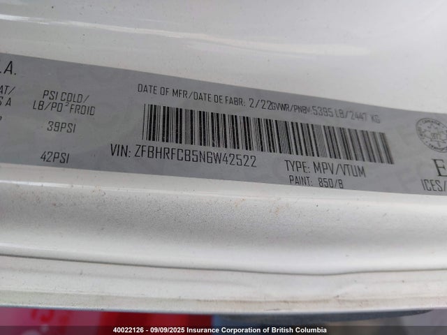RAM 2022 2022 ZFBHRFCB5N6W42522 Image 9