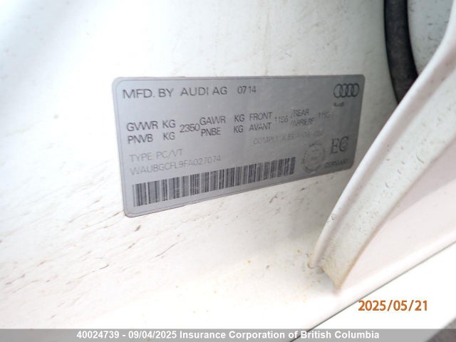 Audi 2015 2015 WAUBGCFL9FA027074 Image 7