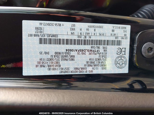 Ford 2025 2025 1FTFW5LD8SFA10604 Image 9