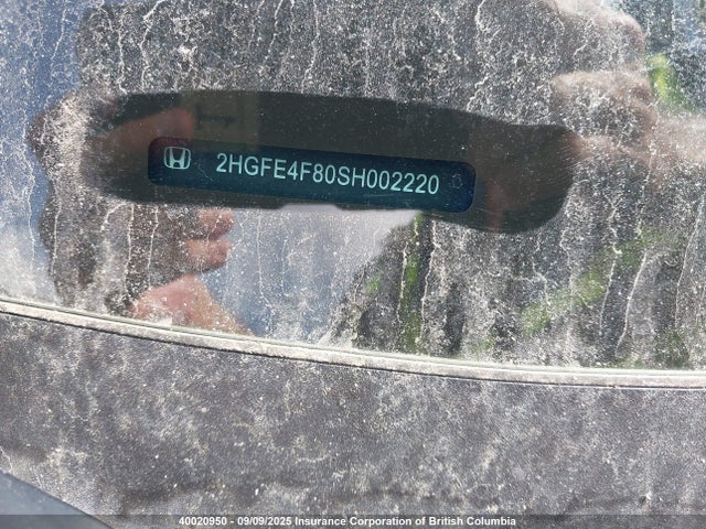 2HGFE4F80SH002220 Honda lfc3