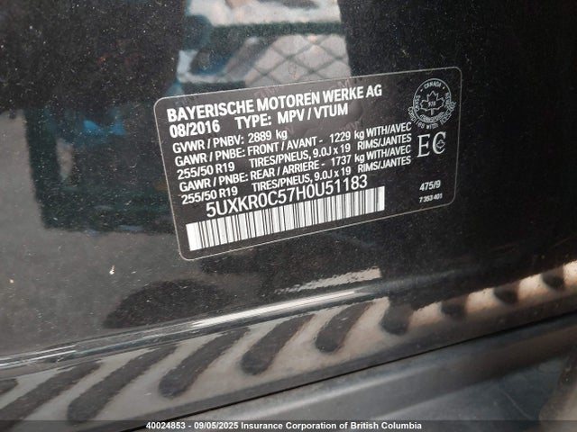5UXKR0C57H0U51183 BMW X5