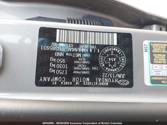 KMHLN4AG7PU385931 Hyundai mpi nu pe