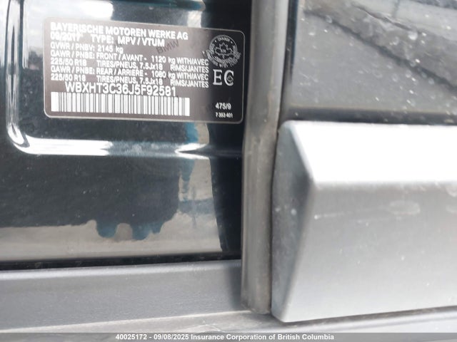 WBXHT3C36J5F92581 BMW X1