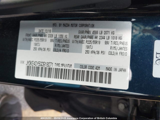 Mazda py 2016 JM3KE4DY5G0918071 Image 9