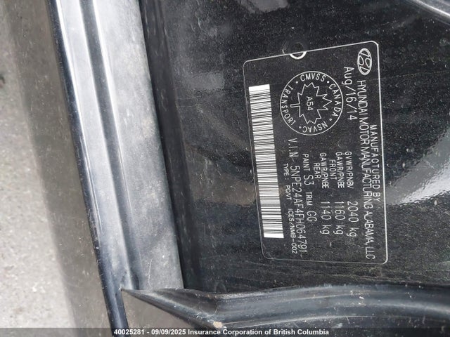 5NPE24AF4FH064791 Hyundai dohc gdi theta-ii