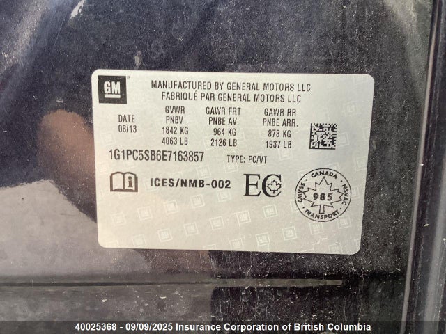 1G1PC5SB6E7163857 Chevrolet LUV