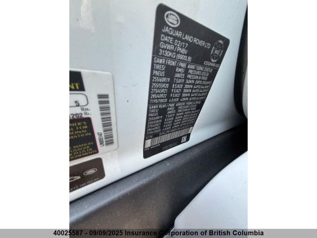 SALRHBBV5HA005147 Land Rover s/c lev2 ulev