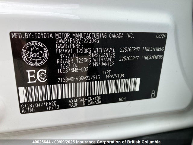 Toyota a25a-fxs 2024 2T3BWRFV9RW237545 Image 6