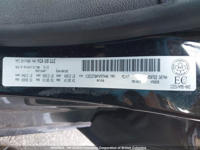1C3CCCFB4FN727446 Chrysler 200