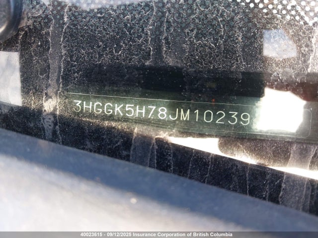 3HGGK5H78JM102394 Honda l15b1