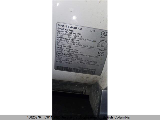 WA1ANAFY0K2066025 Audi Q5