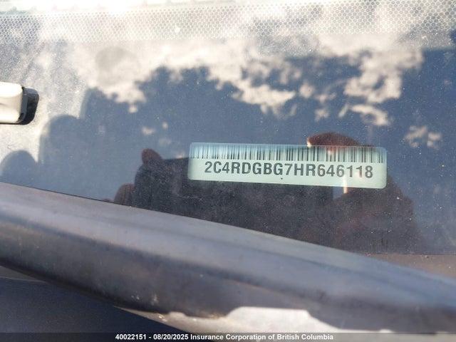 2C4RDGBG7HR646118 Dodge Grand Caravan