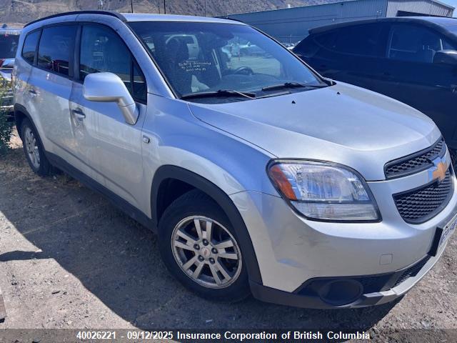 Aukcja sprzedaży 2012 Chevrolet Orlando Lt, vin: KL77P2EM6CK550889, numer aukcji: 40026221