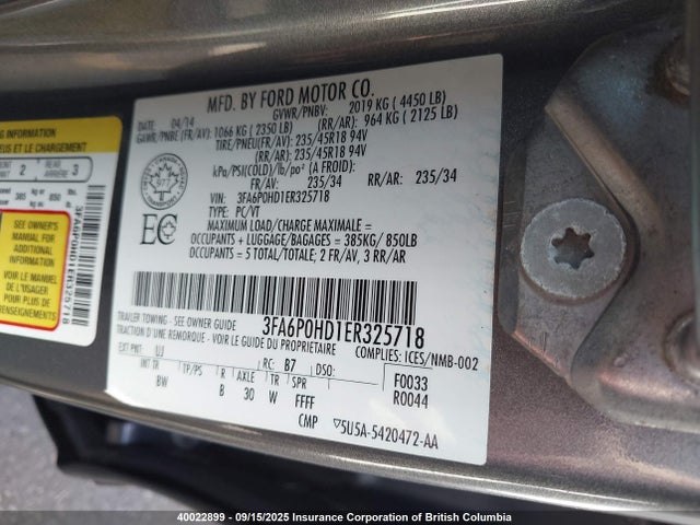 Ford 2014 2014 3FA6P0HD1ER325718 Image 9