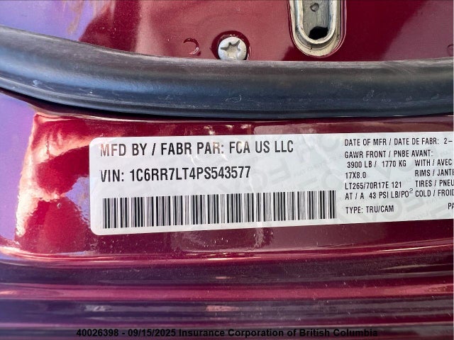 RAM 1500 2023 1C6RR7LT4PS543577 Image 7