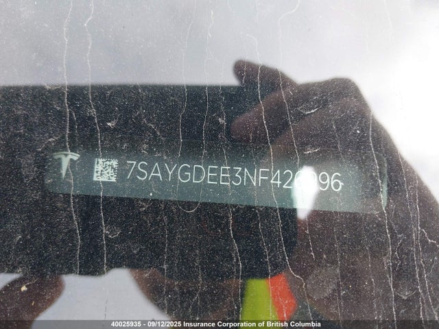 7SAYGDEE3NF426996 Tesla Model Y