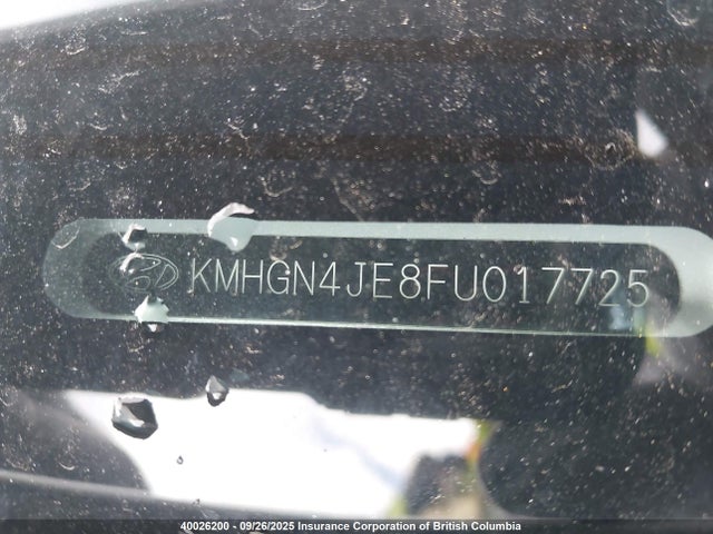 KMHGN4JE8FU017725 Hyundai gasoline 3.8 dohc mpi lambda