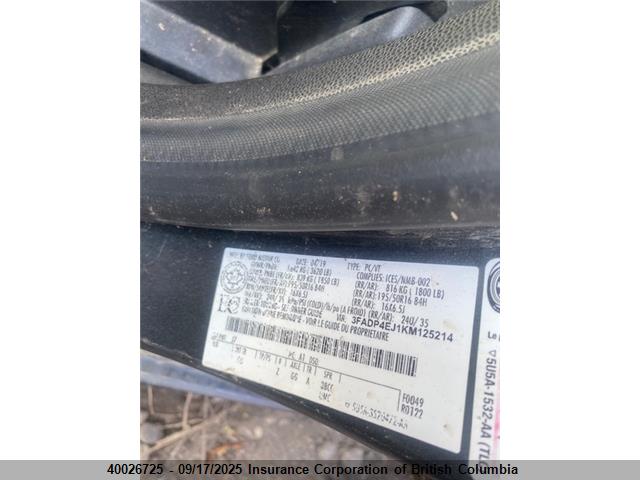 Ford Fiesta 2019 3FADP4EJ1KM125214 Image 13