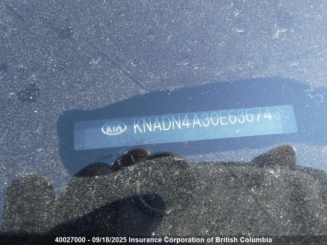 KIA dohc gamma 2014 KNADN4A30E6367436 Image 9