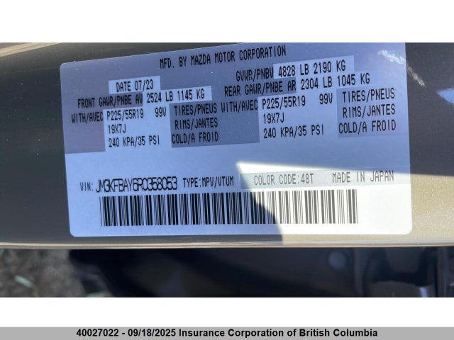 Mazda py turbo 2024 JM3KFBAY6R0358053 Image 8