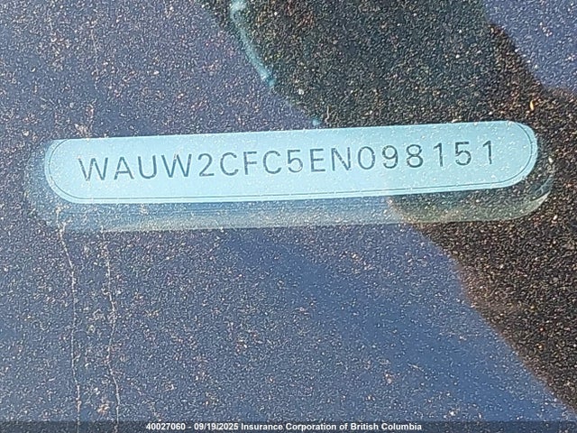 WAUW2CFC5EN098151 Audi S7