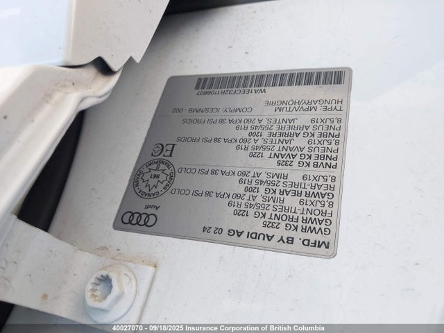 Audi 45 tfsi 2024 WA1EECF32R1106607 Image 9