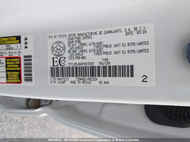 Toyota t24a-fts 2024 3TYLB5JNXRT015392 Image 9