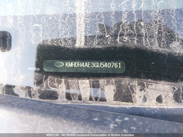 KMHDH4AE3GU540761 Hyundai dohc mpi nu