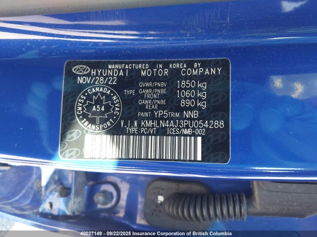 KMHLN4AJ3PU054288 Hyundai gdi kappa