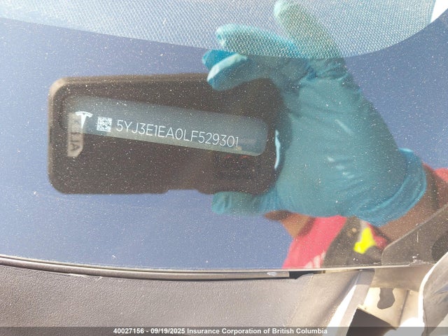 5YJ3E1EA0LF529301 Tesla Model 3 Standard Range Plus