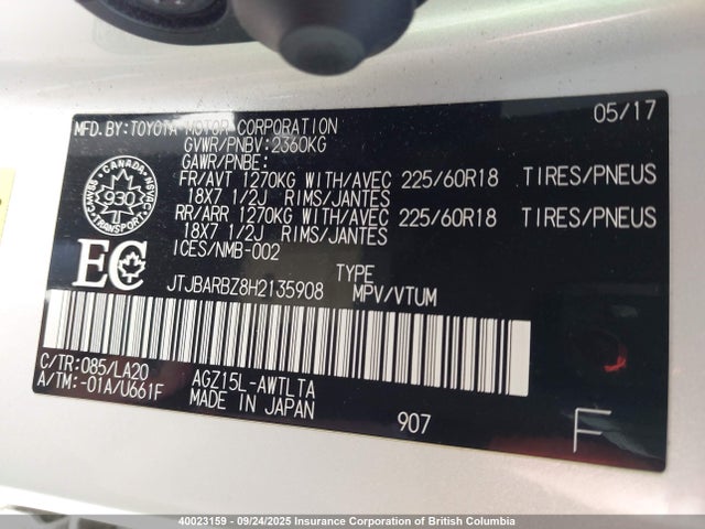 JTJBARBZ8H2135908 Lexus 8ar-fts