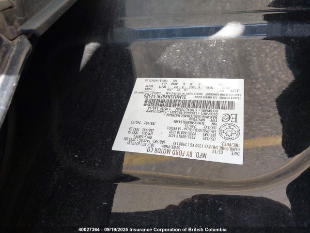 2LMHJ5NK8EBL54586 Lincoln MKT