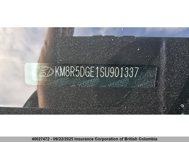 KM8R5DGE1SU901337 Hyundai gdi lambda ii