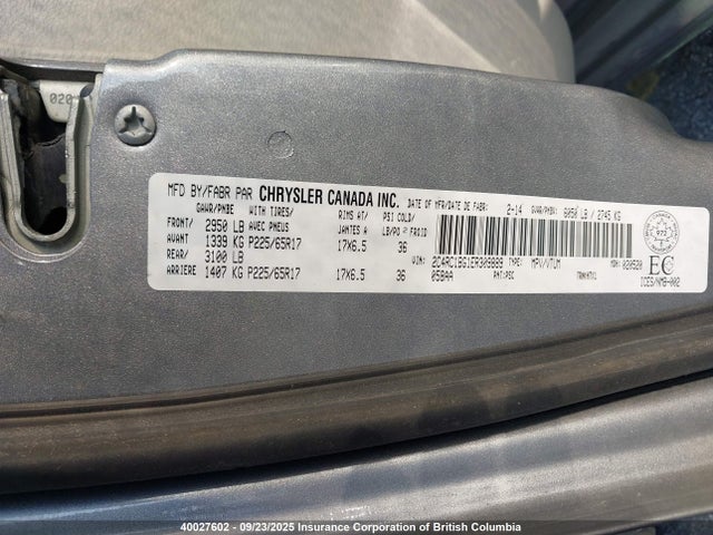 2C4RC1BG1ER309889 Chrysler Town and Country