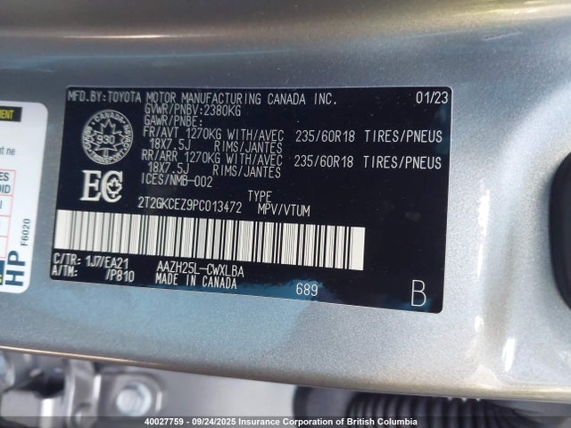 Lexus a25a-fxs, 5nm+4nm 2023 2T2GKCEZ9PC013472 Image 9