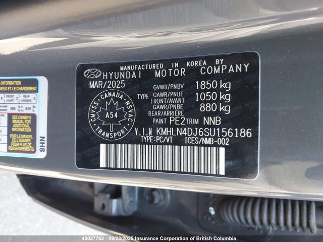 KMHLN4DJ6SU156186 Hyundai gdi kappa