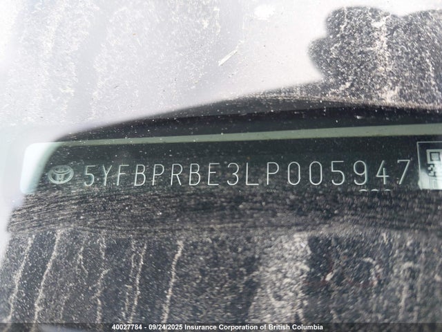 5YFBPRBE3LP005947 Toyota 2zr-fae