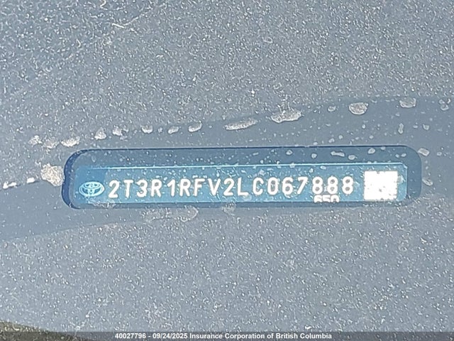 Toyota a25a-fks 2020 2T3R1RFV2LC067888 Image 9