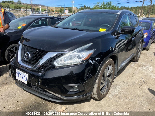 40028423 :رقم المزاد ، 5N1AZ2MH5GN114526 vin ، 2016 Nissan Murano S/sl/sv/platinum مزاد بيع