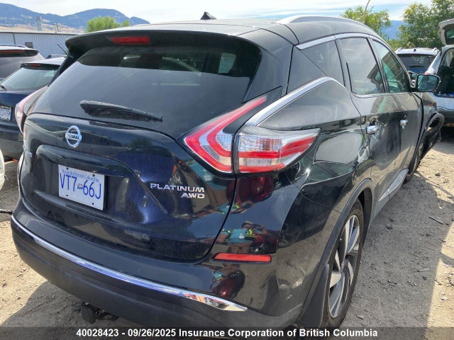 40028423 :رقم المزاد ، 5N1AZ2MH5GN114526 vin ، 2016 Nissan Murano S/sl/sv/platinum مزاد بيع