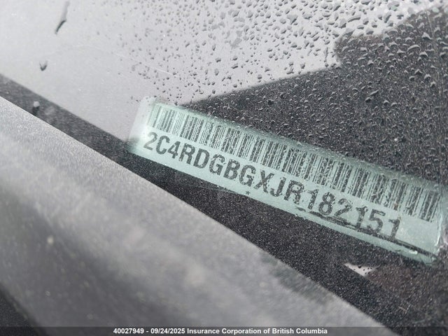 2C4RDGBGXJR182151 Dodge Grand Caravan