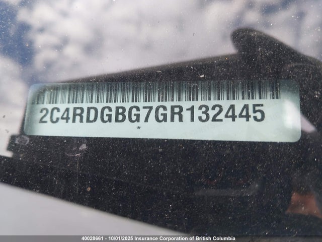 2C4RDGBG7GR132445 Dodge 2016