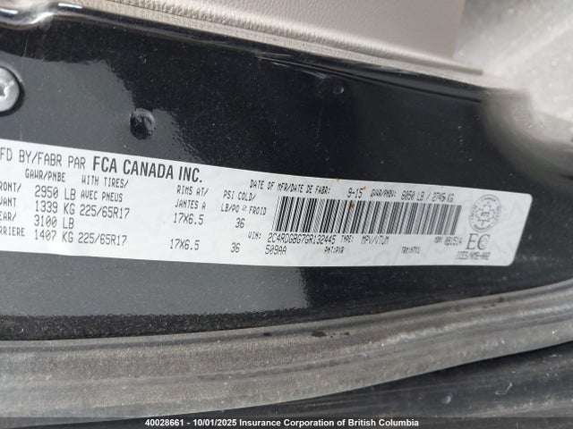 2C4RDGBG7GR132445 Dodge 2016