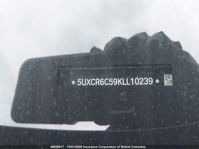 5UXCR6C59KLL10239 BMW 2019