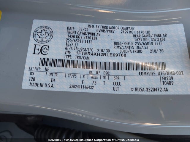 Ford 2024 2024 1FTER4KH2RLE69768 Image 9