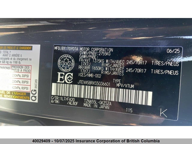 Toyota t24a-fts 2025 JTEVA5BRXS5036601 Image 11