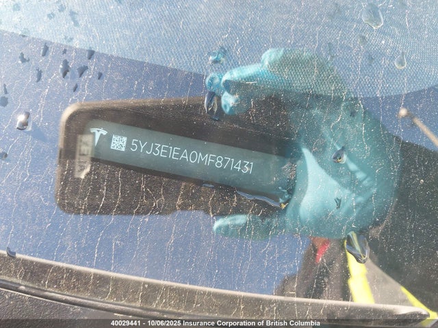 5YJ3E1EA0MF871431 Tesla MODEL 3