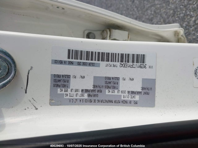 3MZBM1V72FM183042 Mazda pe